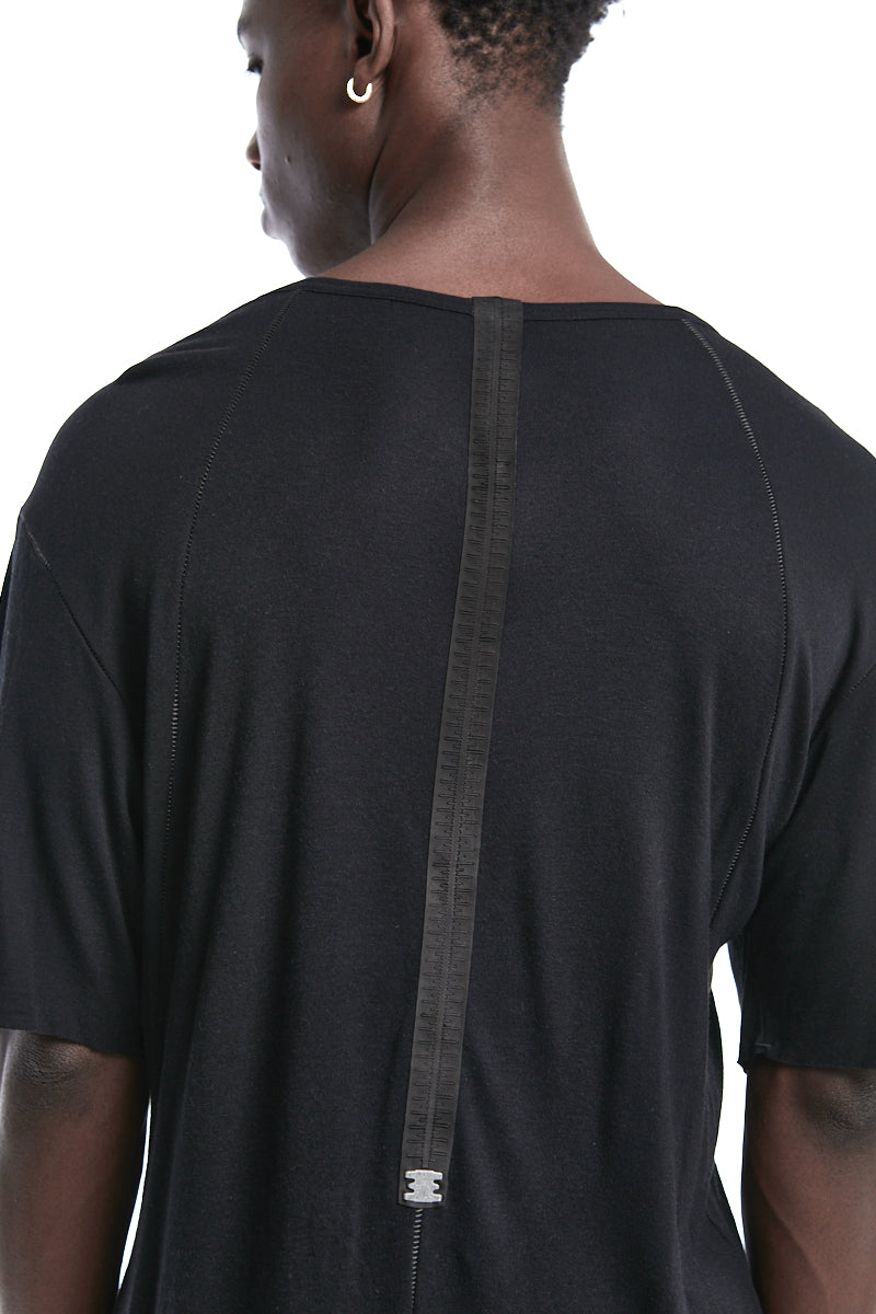 BLACK NOUVEAU CASHMERE BLEND TEE