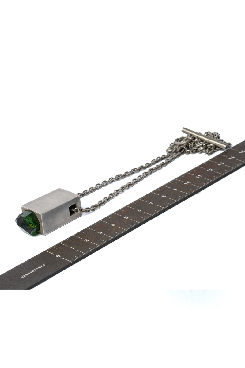 TALISMAN CUBOID NECKLACE SPECIMEN | CHROME TOURMALINE, DA + CHT