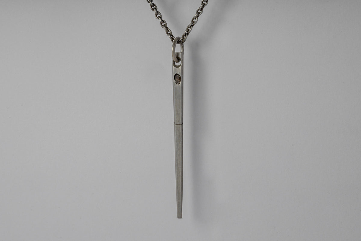 Spike Necklace (0.15 CT, Diamond Slab, DA+DIA)