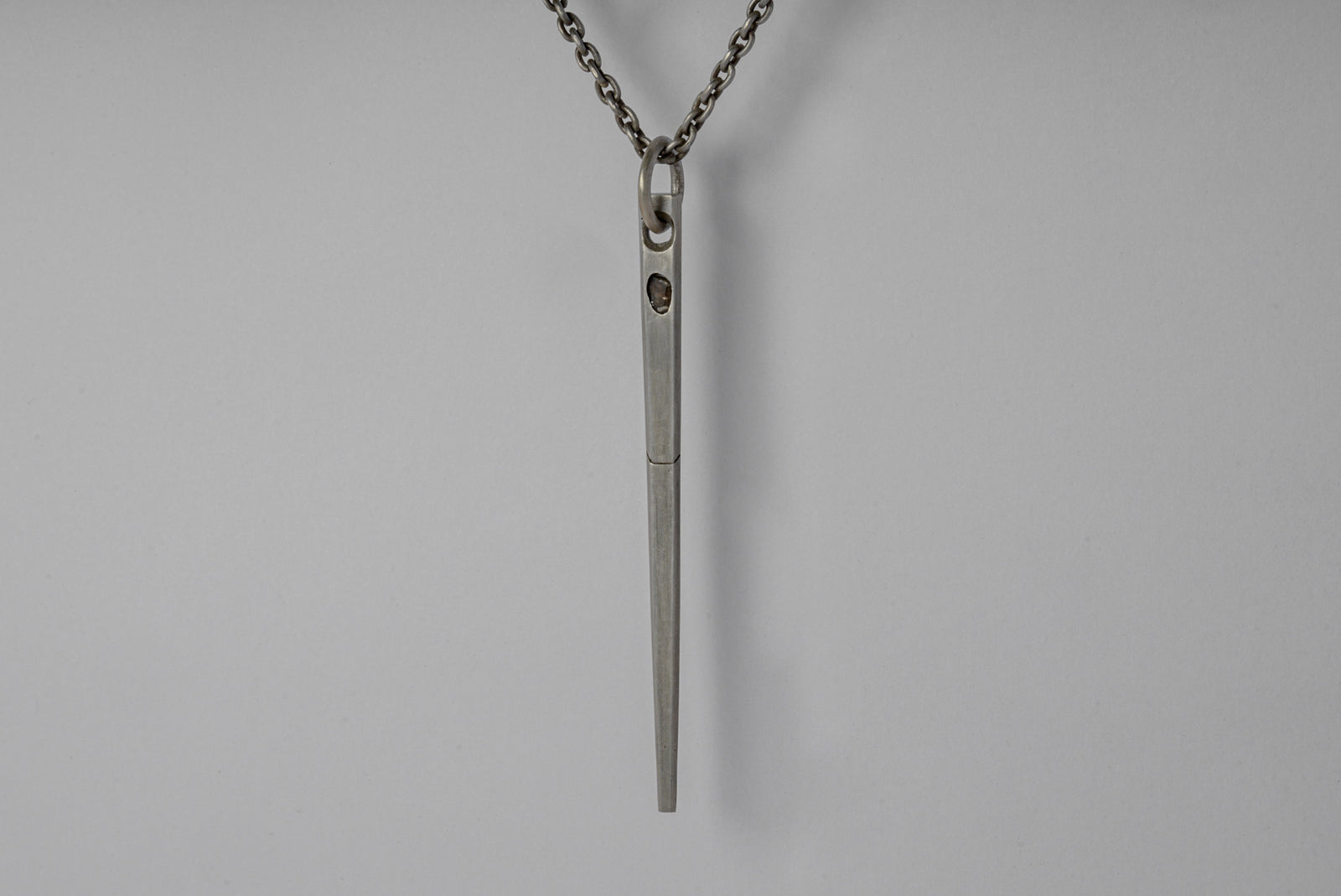 Spike Necklace (0.15 CT, Diamond Slab, DA+DIA)
