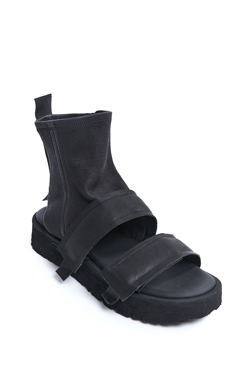 NO UNIFORM STRETCH LEATHER SANDALS