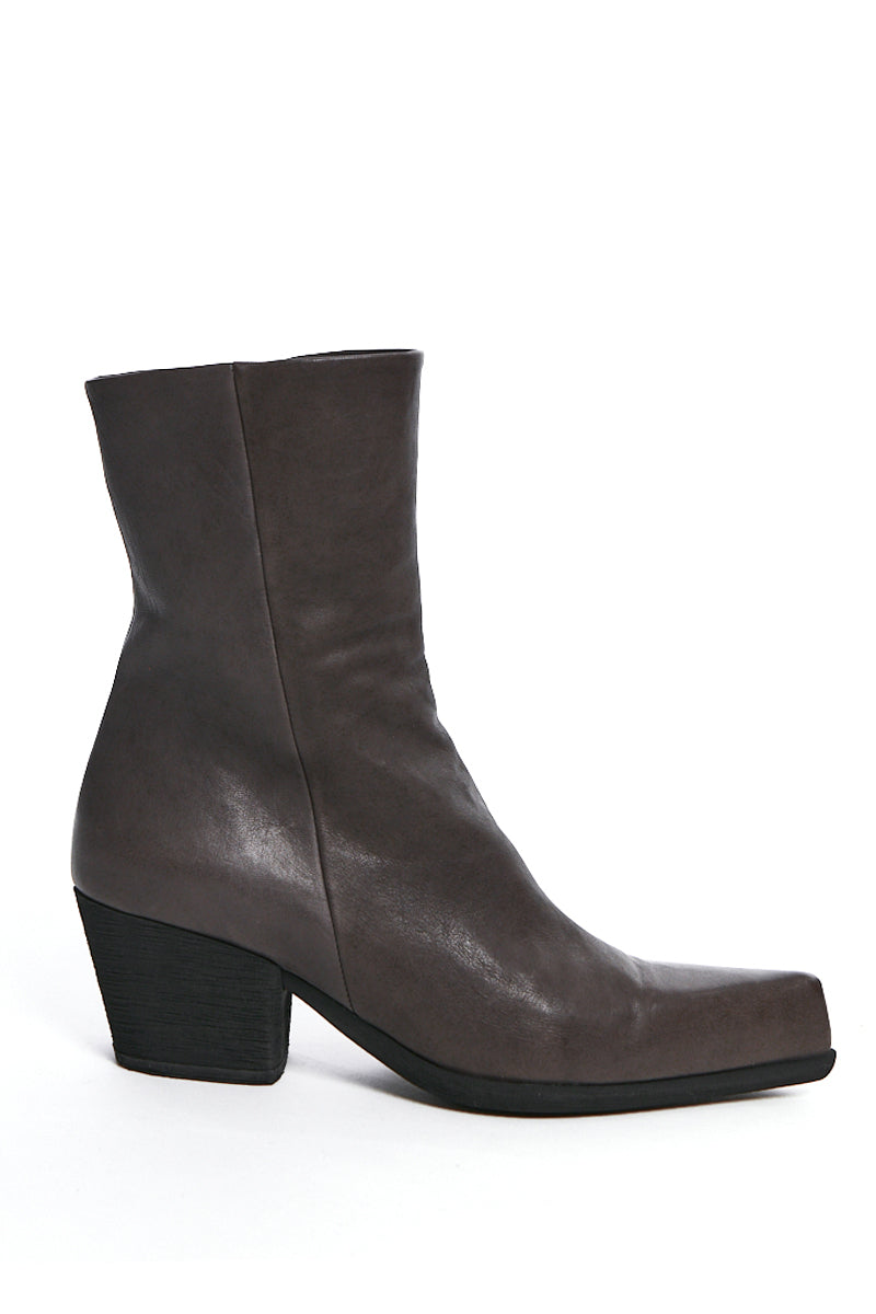COLD BROWN LAMB LEATHER BOOTS