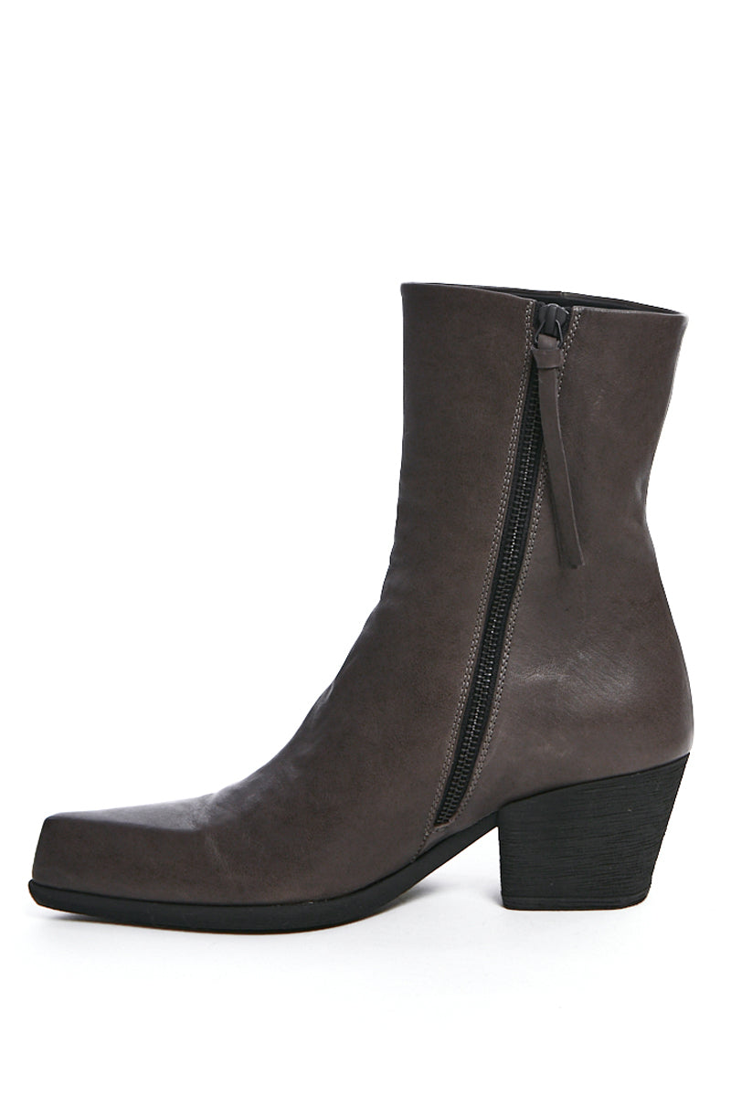 COLD BROWN LAMB LEATHER BOOTS