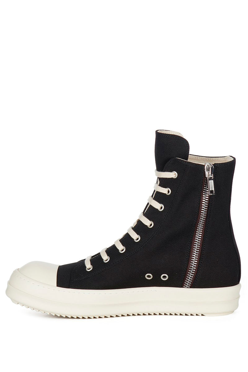 Rick Owens DRKSHDW | Shop Online | Black Cargo Denim Sneaks