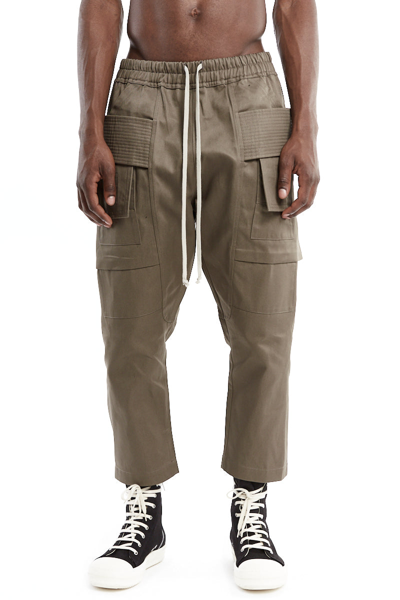 DUST CREATCH CARGO CROPPED DRAWSTRING PANTS | TW