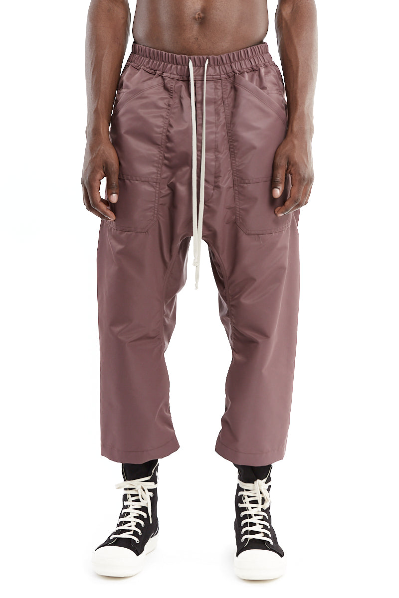 MAUVE CROPPED CARGO DRAWSTRING PANTS | BR