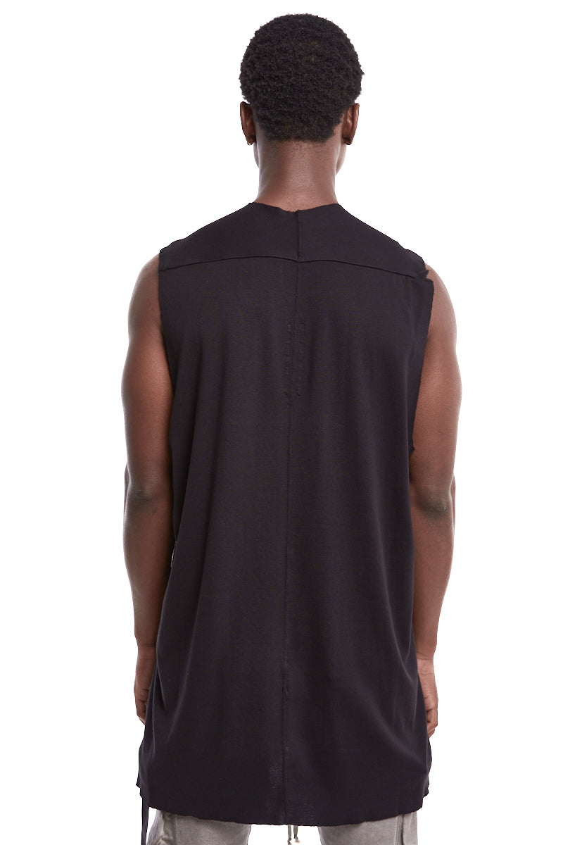 BLACK SLEEVELESS LUXOR TOP | RNP