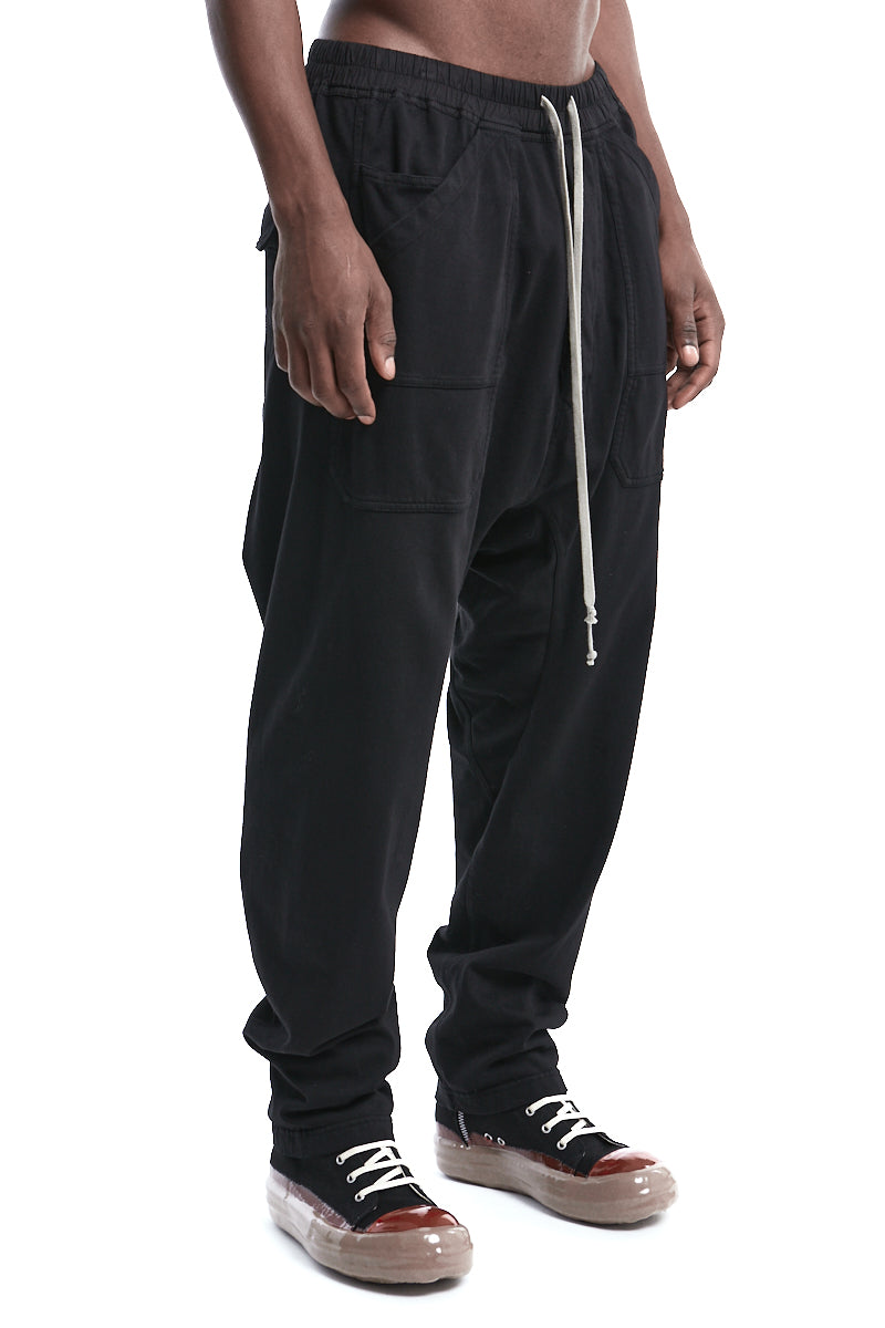 BLACK CLASSIC CARGO DRAWSTRING PANTS | RIG