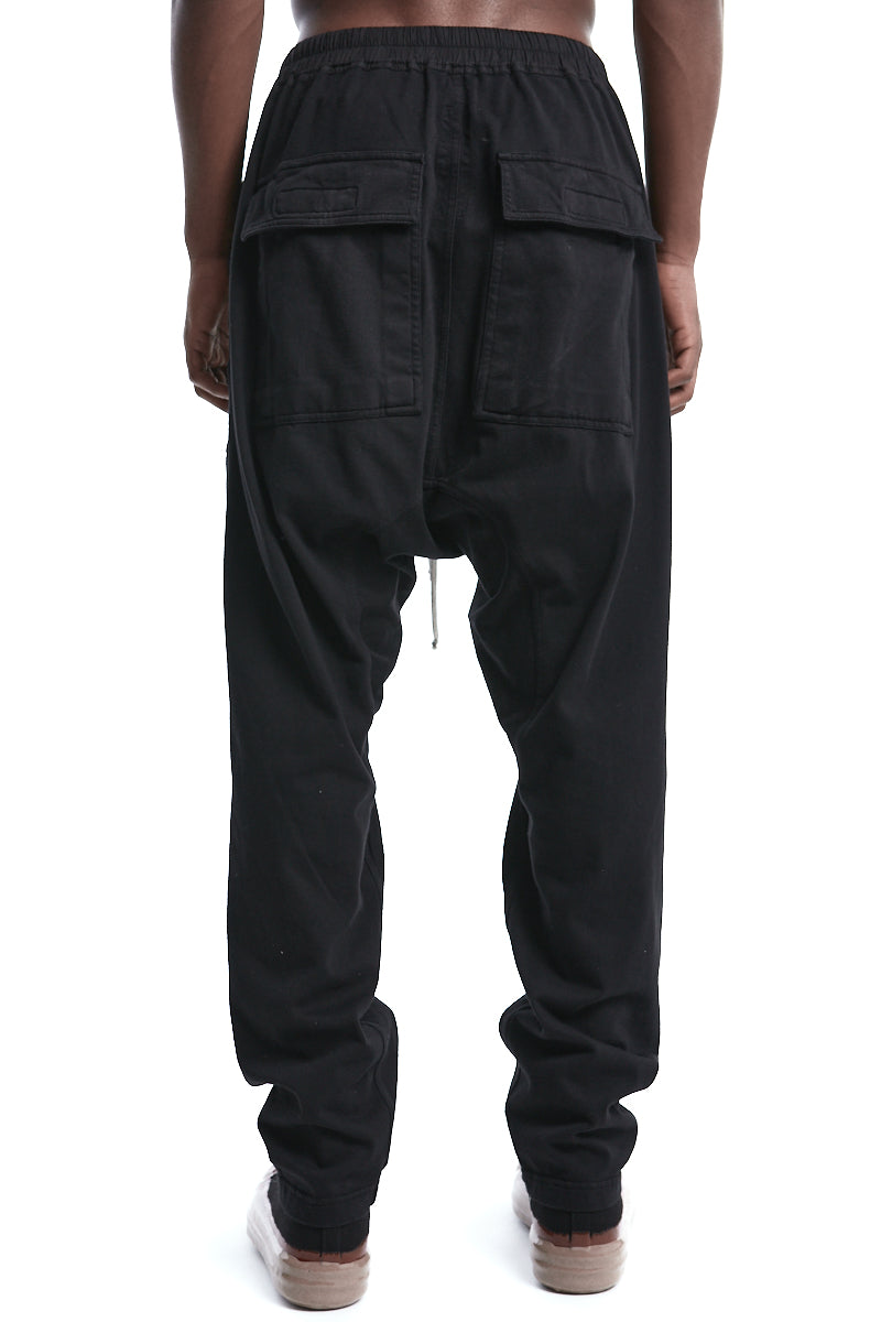 BLACK CLASSIC CARGO DRAWSTRING PANTS | RIG