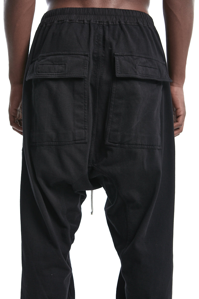 BLACK CLASSIC CARGO DRAWSTRING PANTS | RIG
