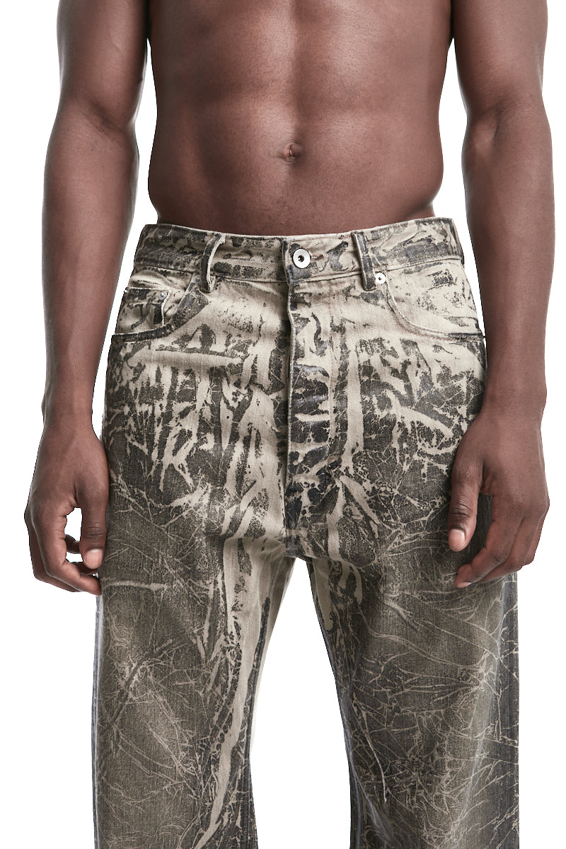 WASHED FOIL GETH JEANS