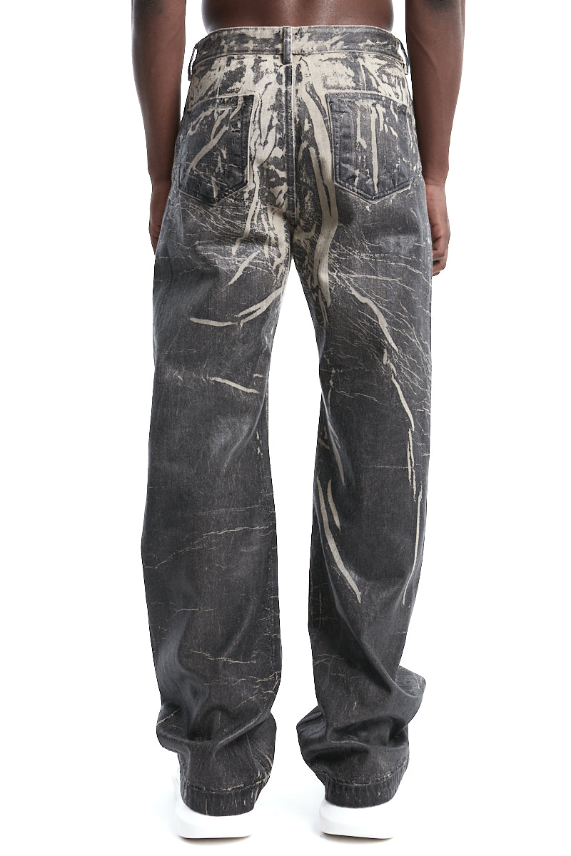 WASHED FOIL GETH JEANS