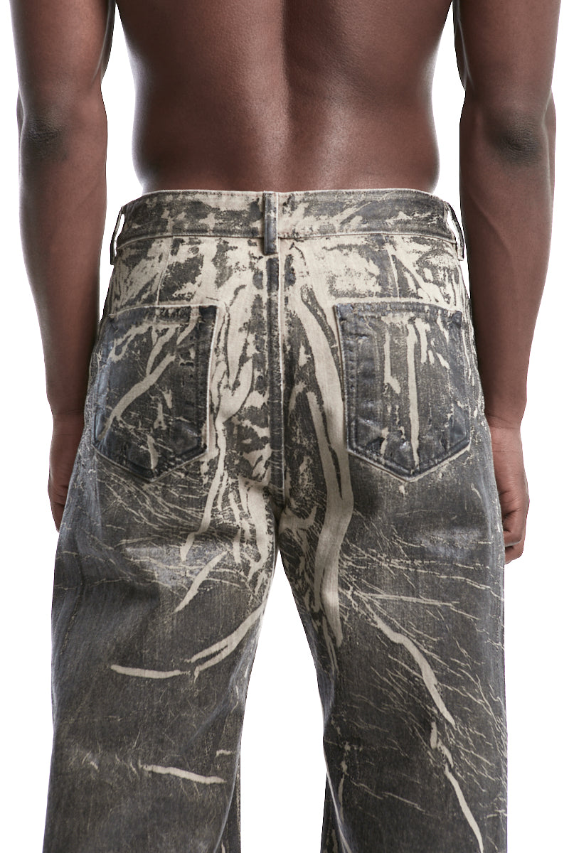 WASHED FOIL GETH JEANS