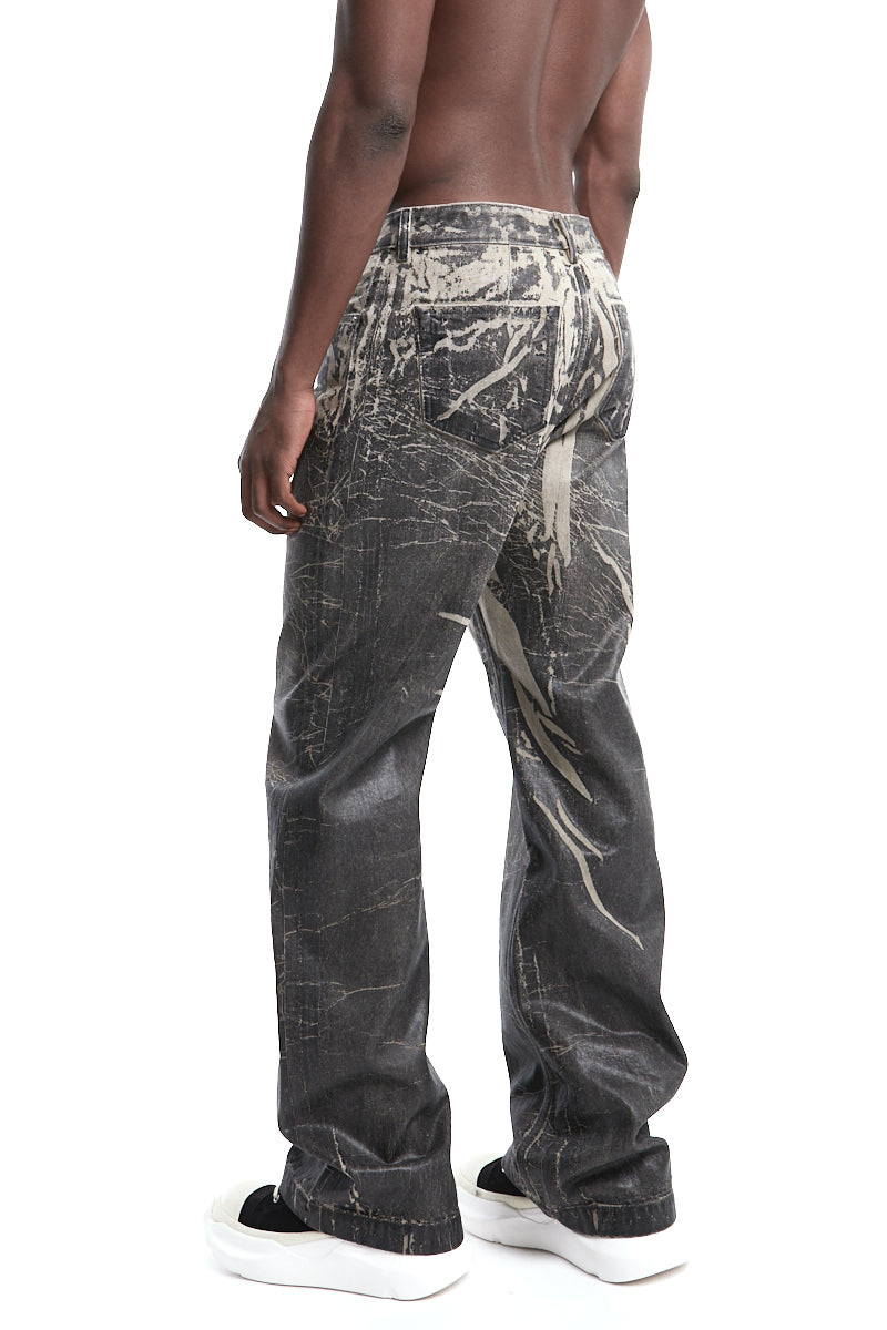 WASHED FOIL GETH JEANS