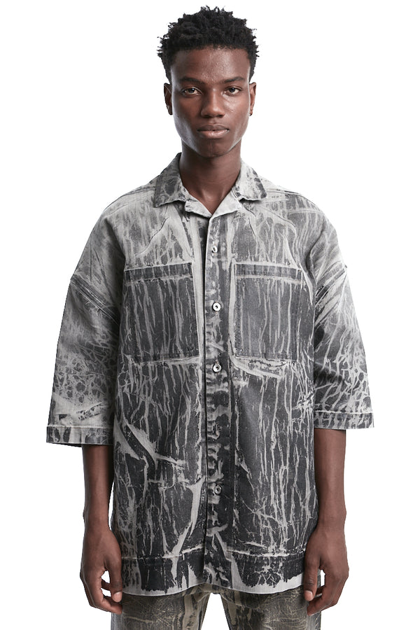 Rick Owens DRKSHDW | Shop Online | Washed Foil Magnum Tommy Shirt