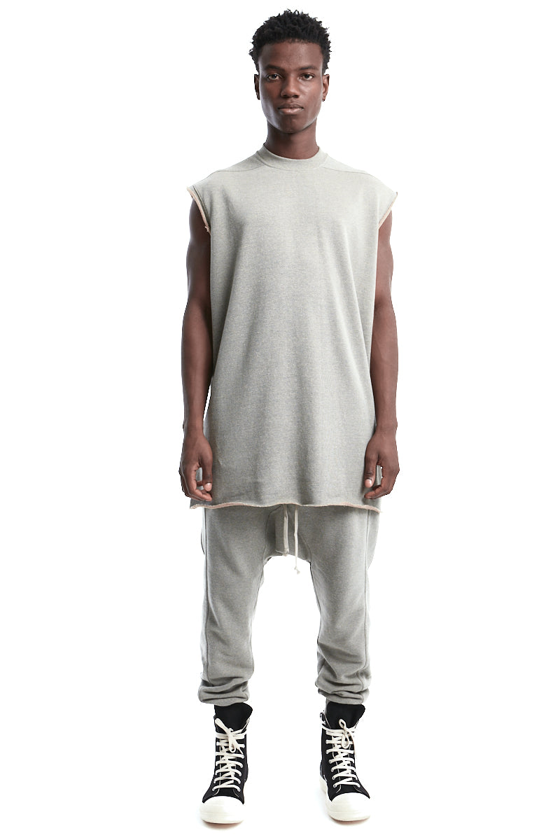 MELANGE GREY TARP TEE