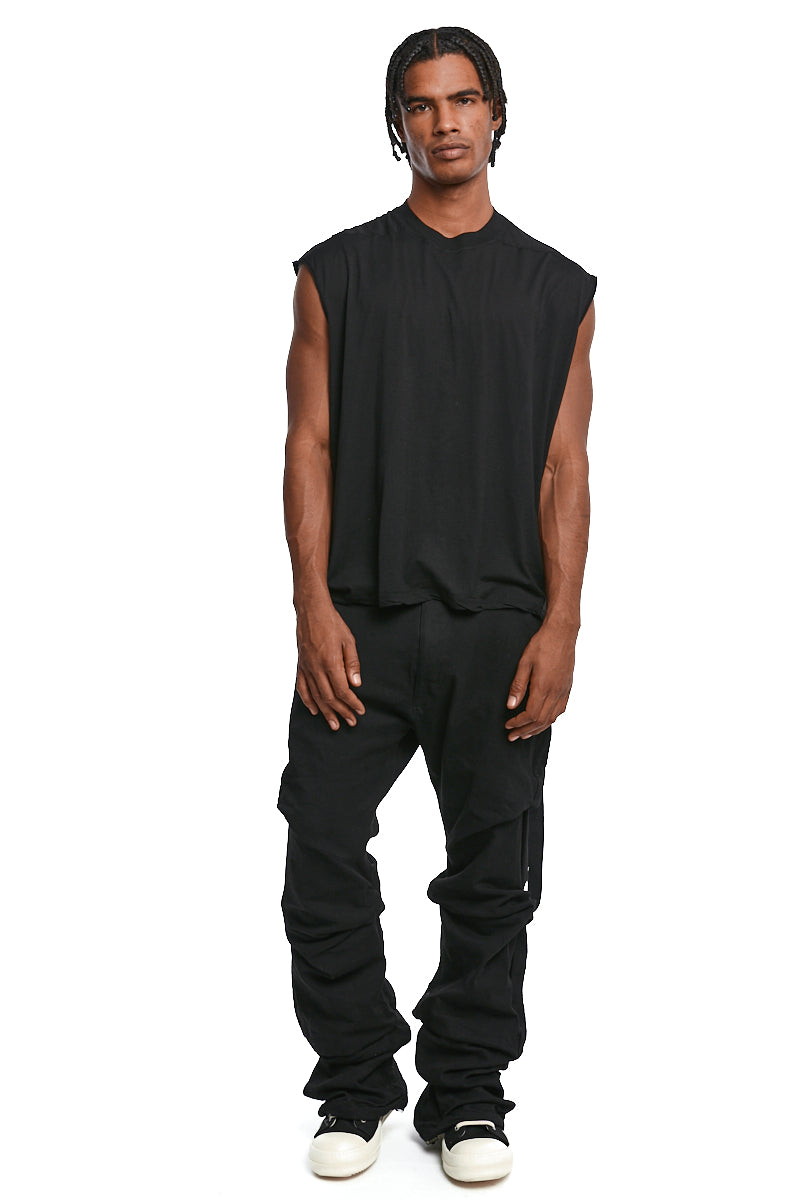 BLACK CROPPED TARP T
