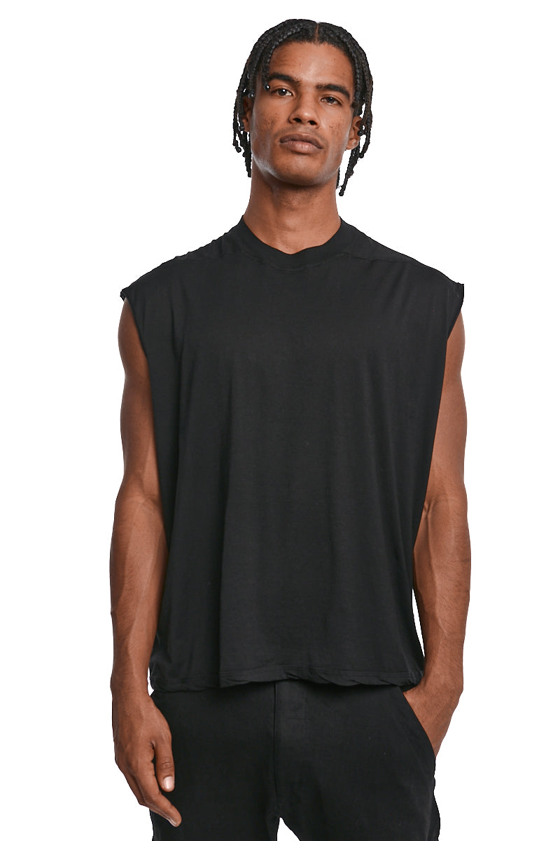 BLACK CROPPED TARP T