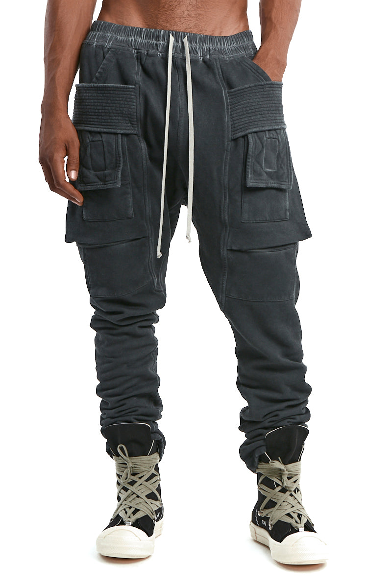 FADED BLACK CREATCH PANTS
