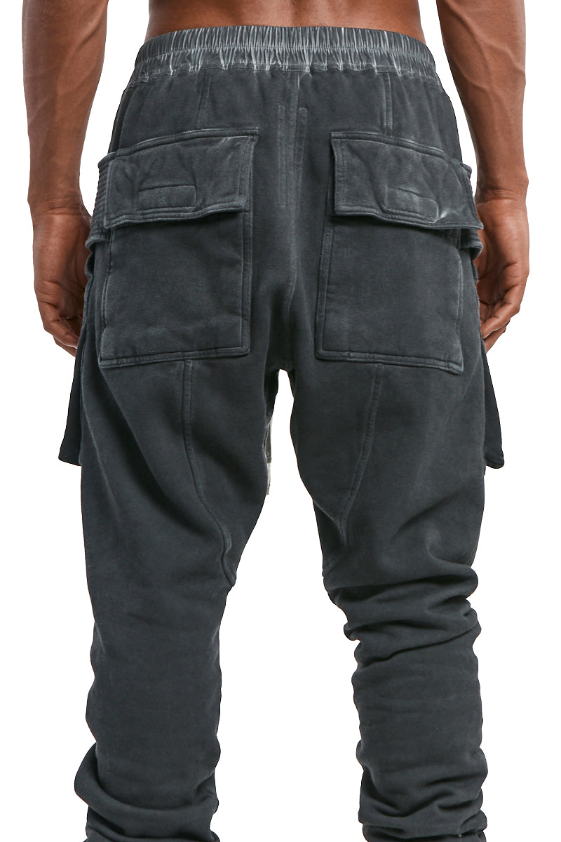 FADED BLACK CREATCH PANTS