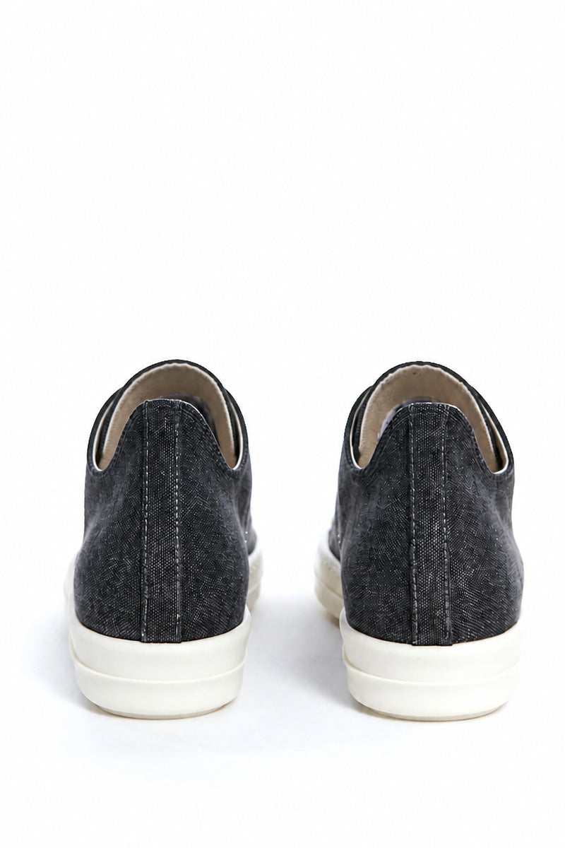 GRAVEL OVERDYED DENIM LOW SNEAKS