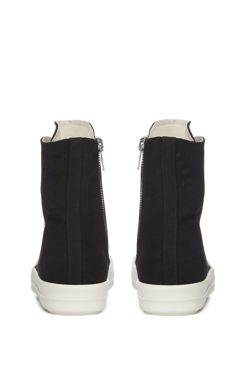 BLACK OVER-DYED DENIM SNEAKS