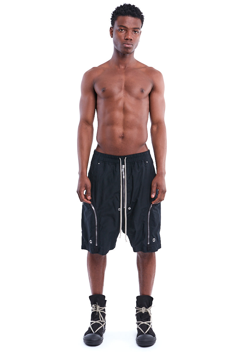 Rick Owens DRKSHDW | Shop Online | Black Bauhaus Shorts