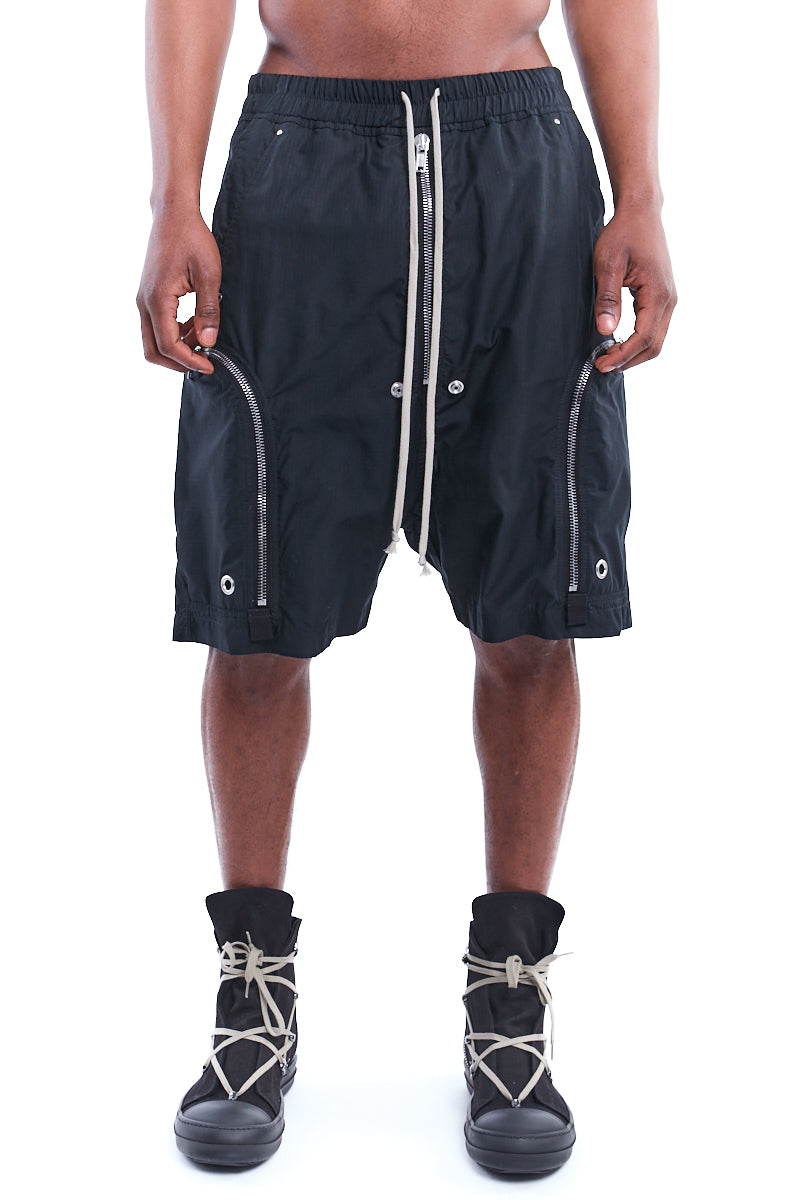 Rick Owens DRKSHDW | Shop Online | Black Bauhaus Shorts