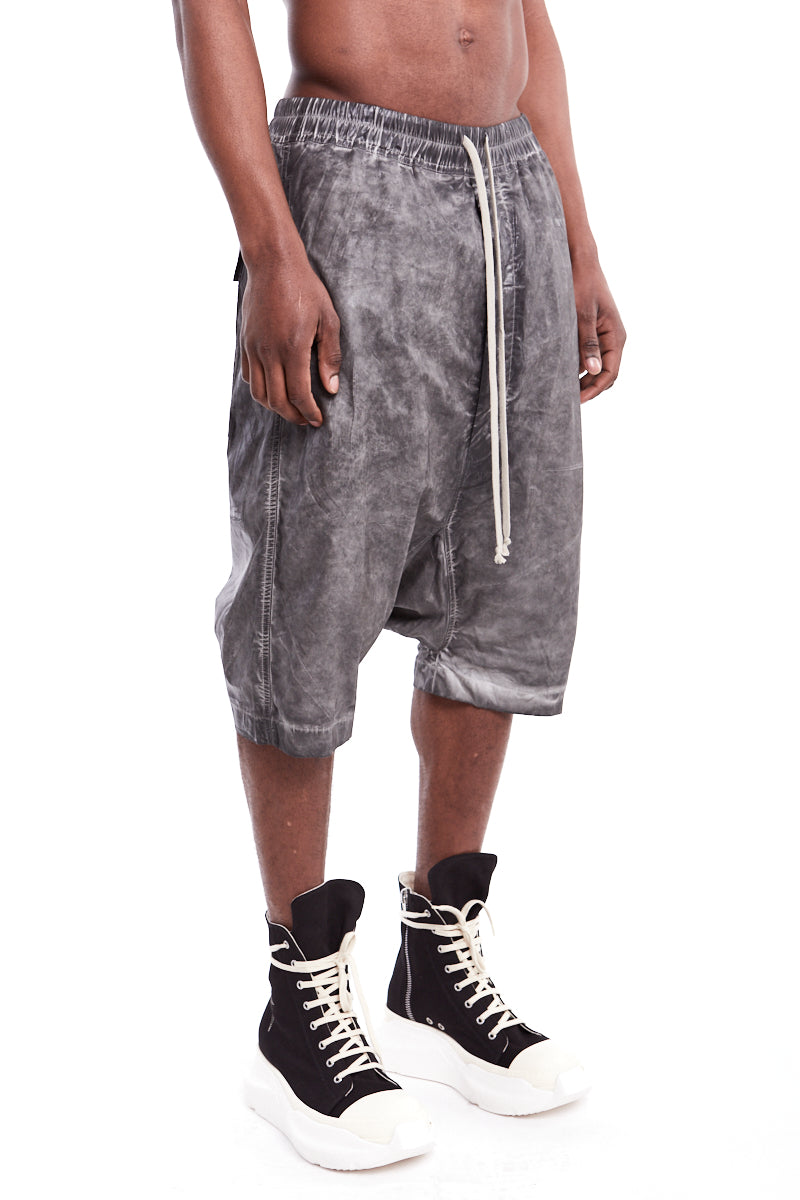 【正規店出品】RICK OWENS DRKSHDW DU01B7380 DRAWSTRING PODS Rick Owens DRKSHDW Drawstring Pods Shorts | Grey | FARFETCH