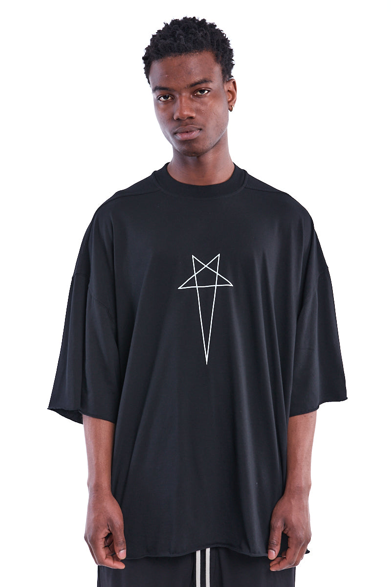 Rick Owens DRKSHDW | Shop Online | Black Penta Print Tommy T