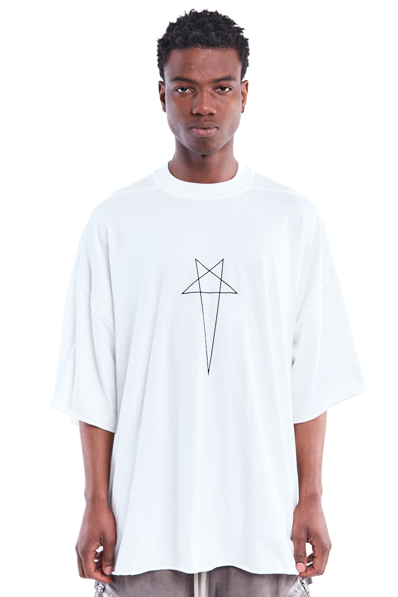 Rick Owens DRKSHDW | Shop Online | Milk Penta Print Tommy T - RN