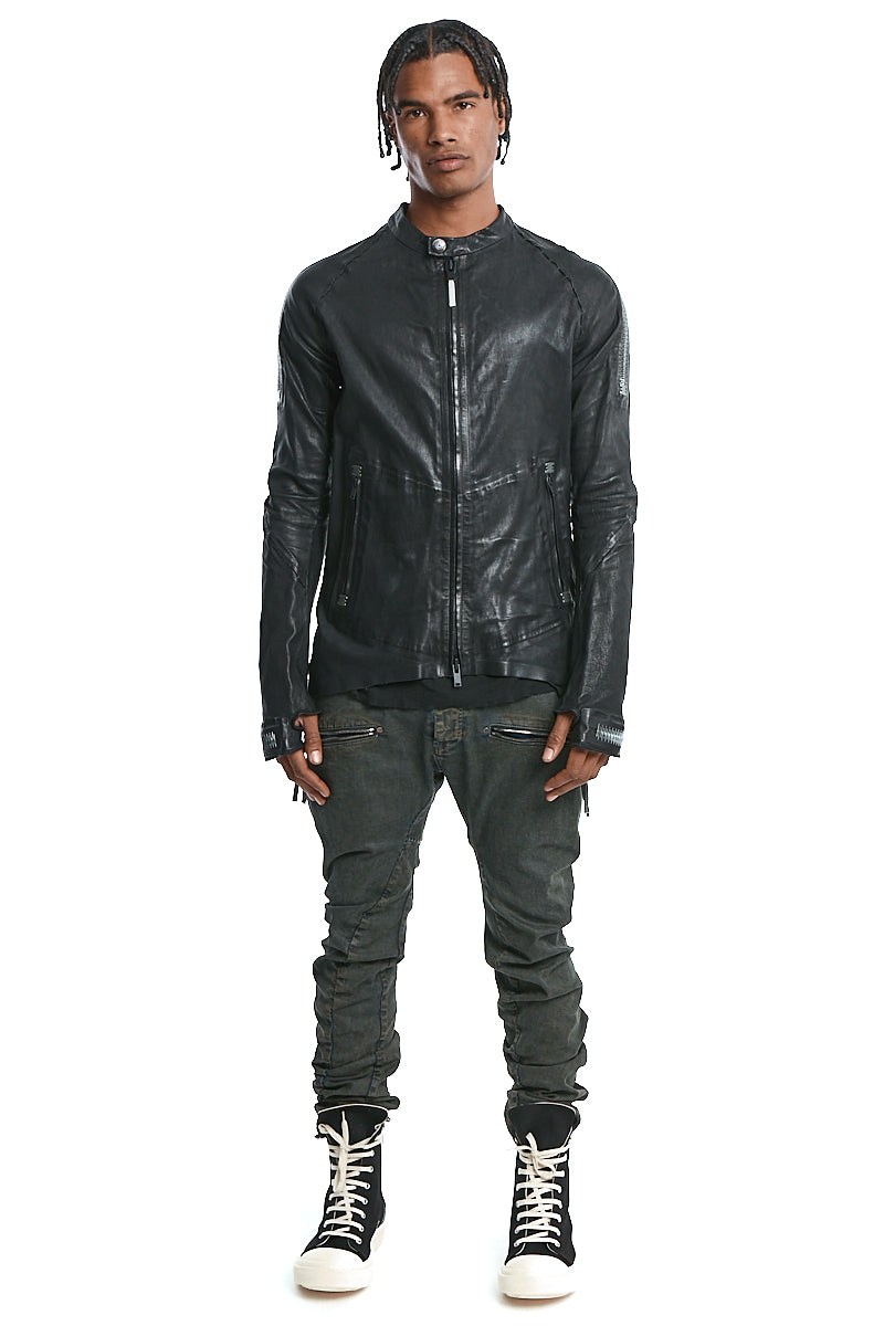 AZYMUTE-NEO STRETCH LEATHER JACKET
