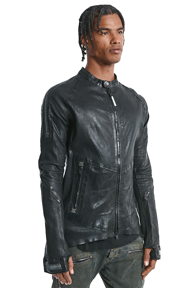 AZYMUTE-NEO STRETCH LEATHER JACKET