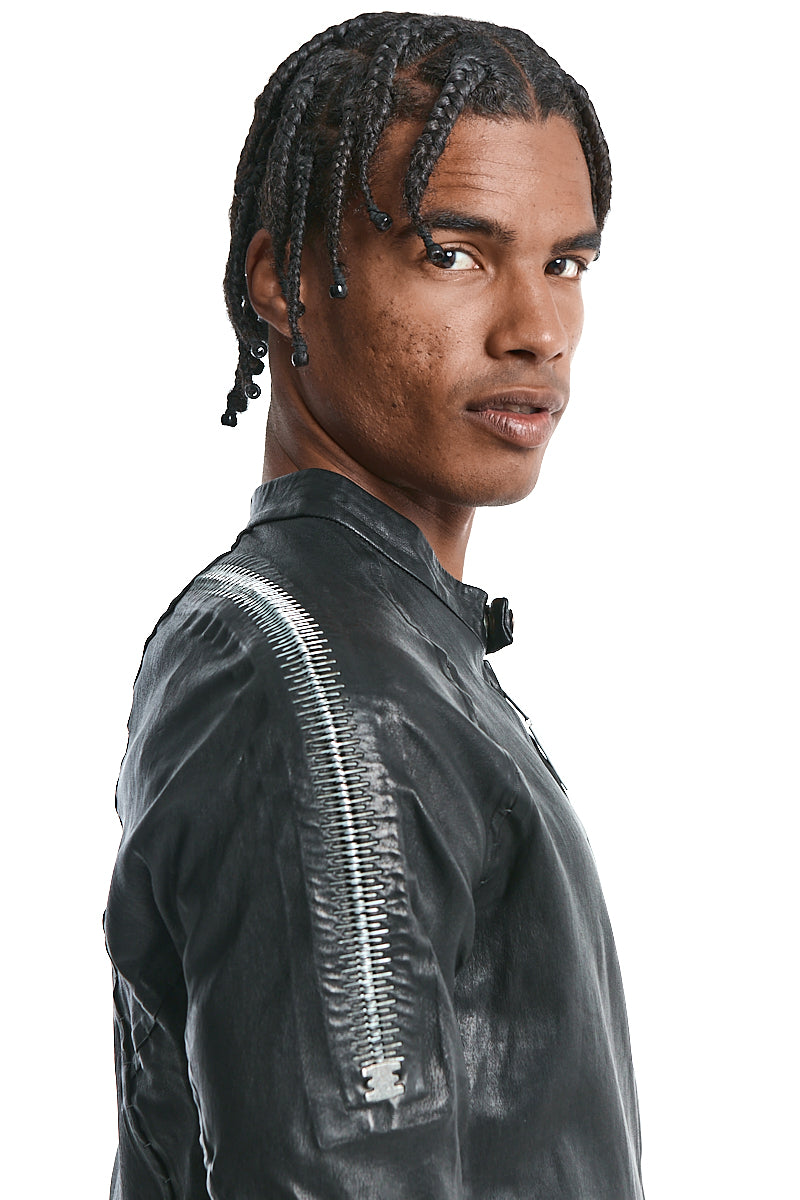 AZYMUTE-NEO STRETCH LEATHER JACKET