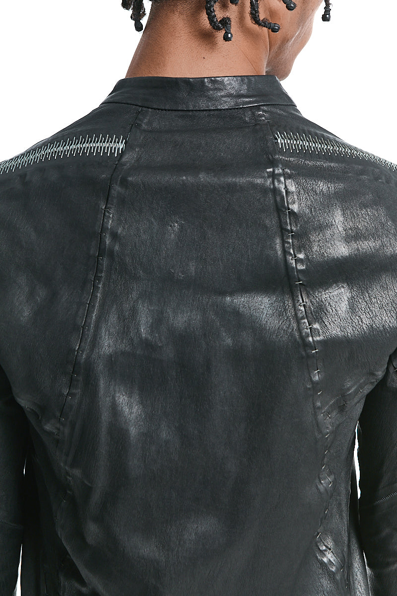 AZYMUTE-NEO STRETCH LEATHER JACKET