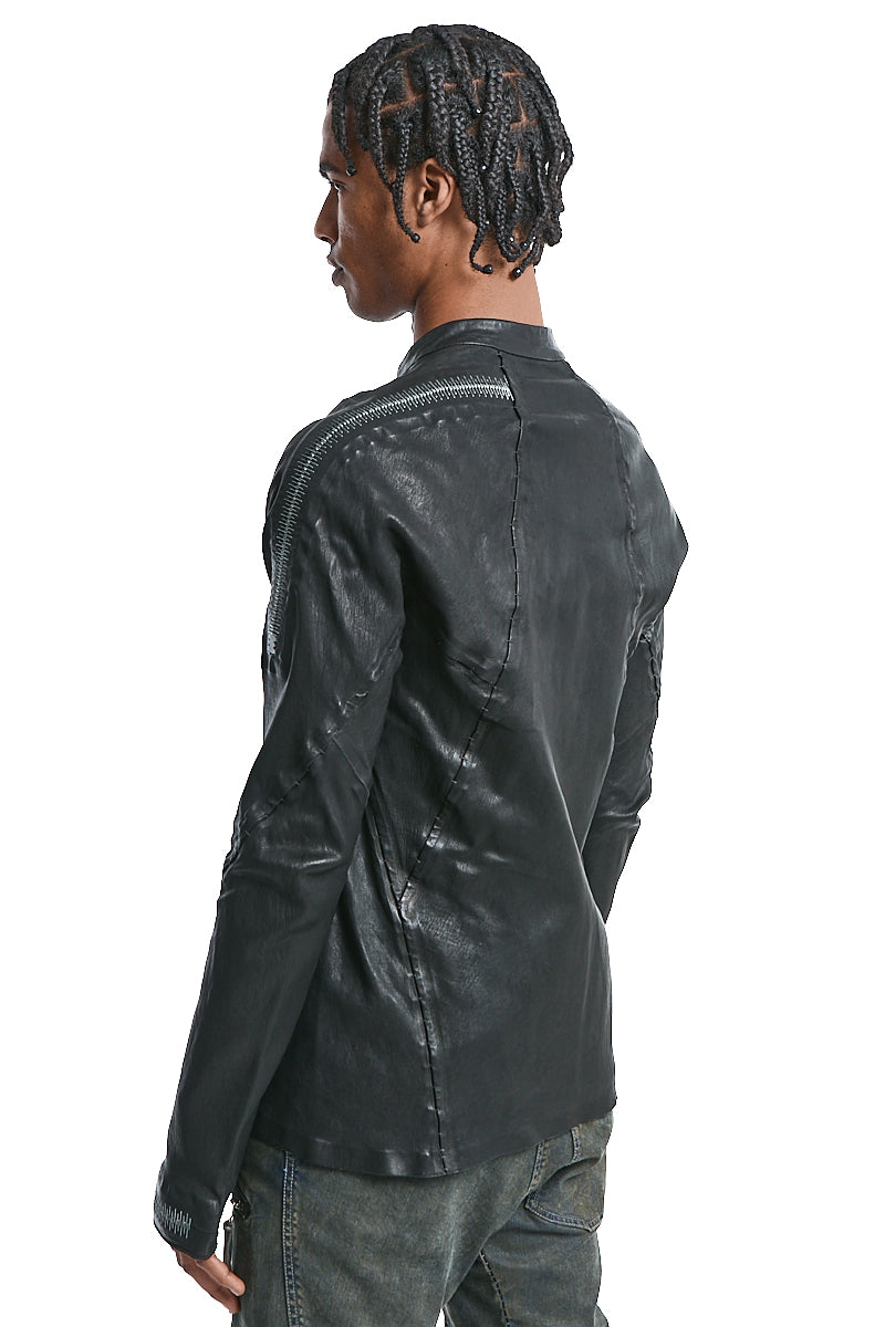 AZYMUTE-NEO STRETCH LEATHER JACKET