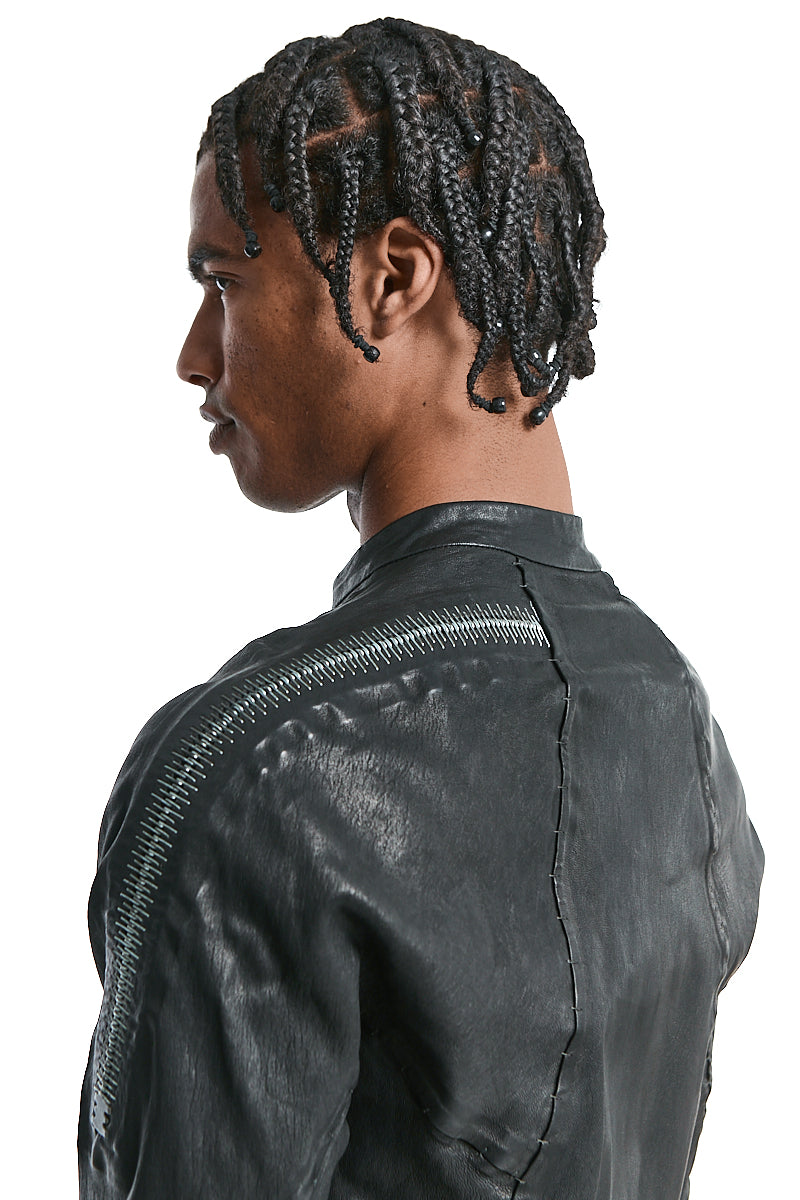 AZYMUTE-NEO STRETCH LEATHER JACKET