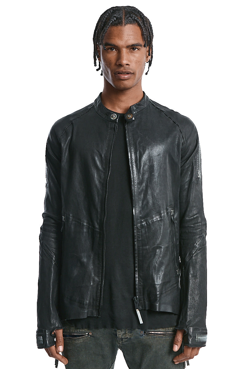 AZYMUTE-NEO STRETCH LEATHER JACKET