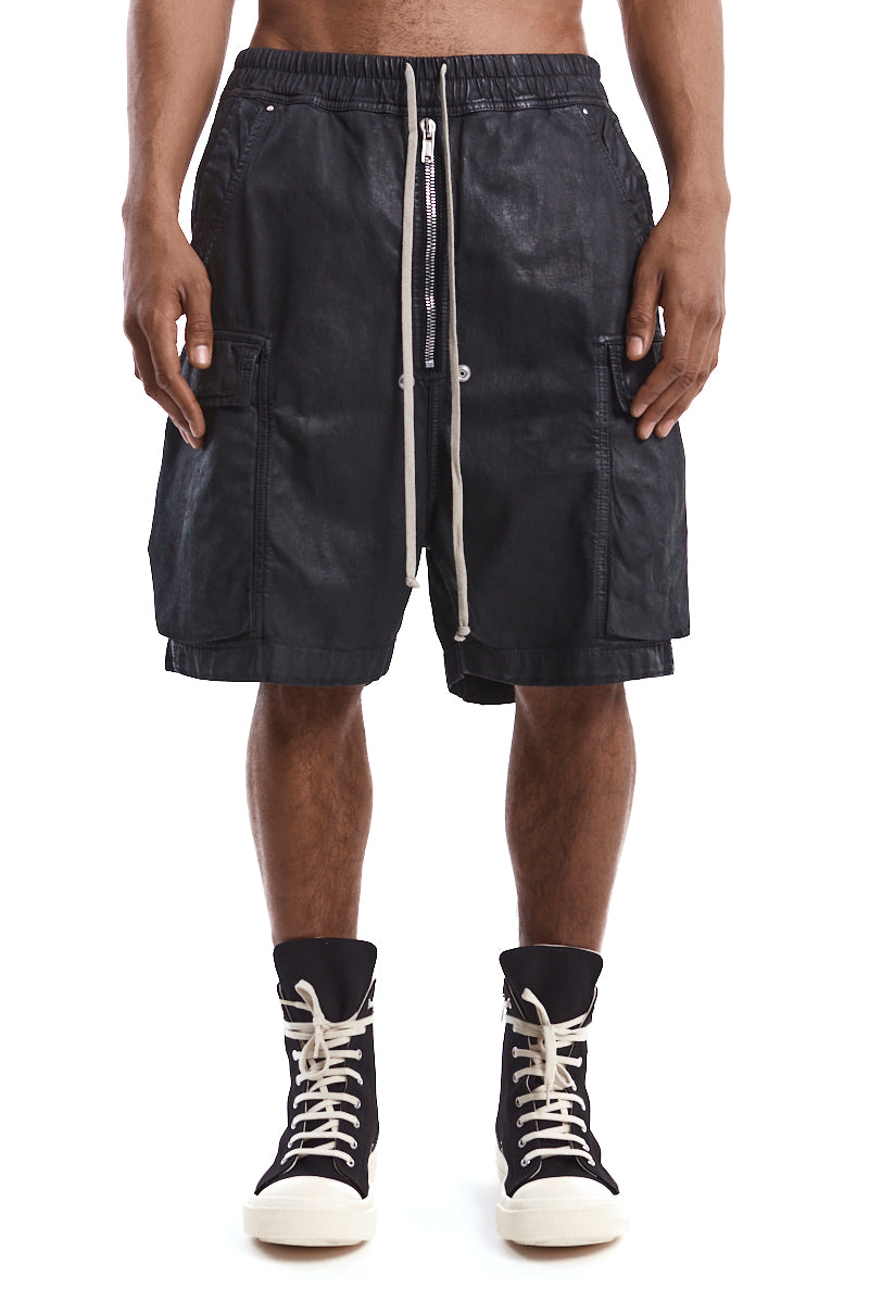 Rick Owens DRKSHDW | Shop Online | Black Cargo Bela Shorts