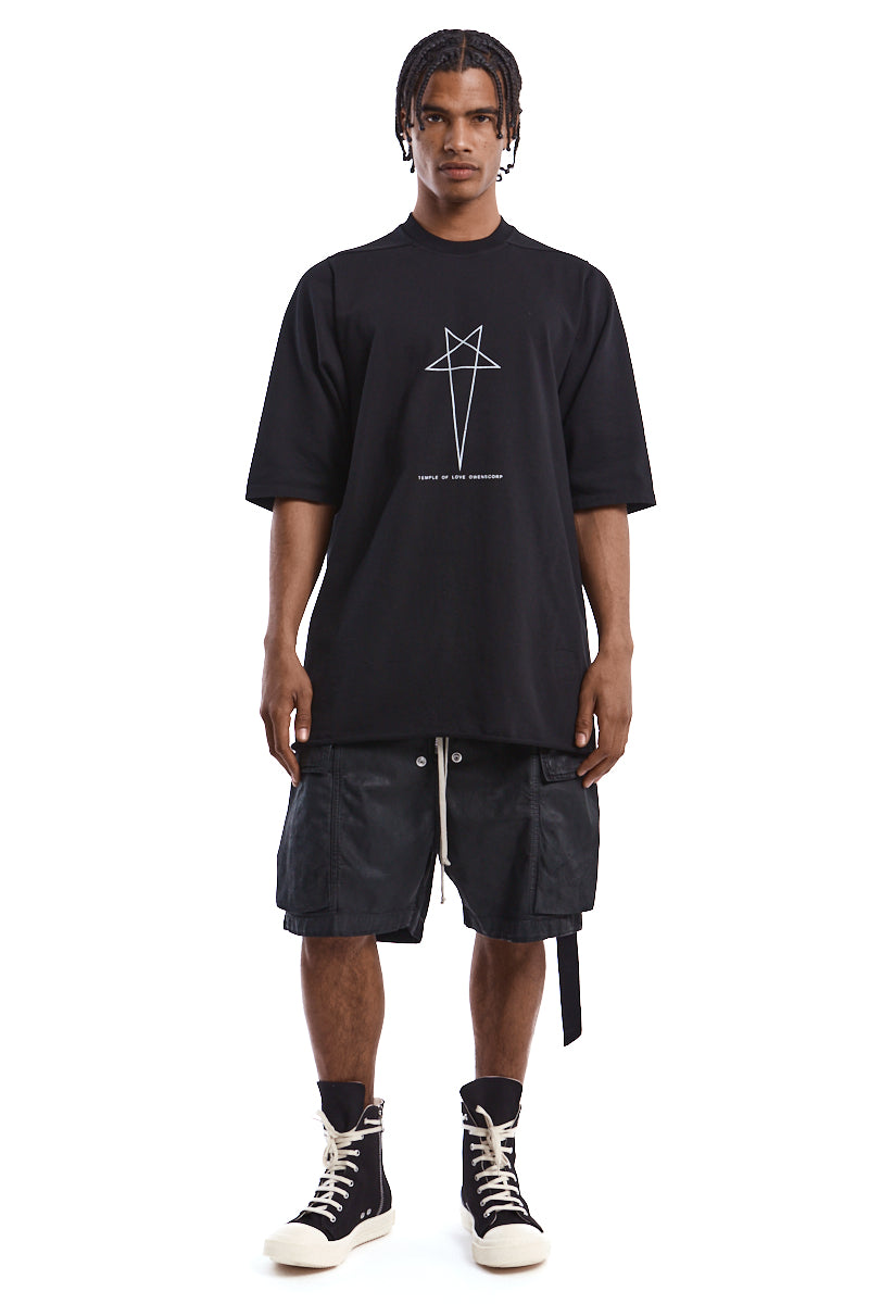 BLACK PENTA PRINT JUMBO TEE | RIG