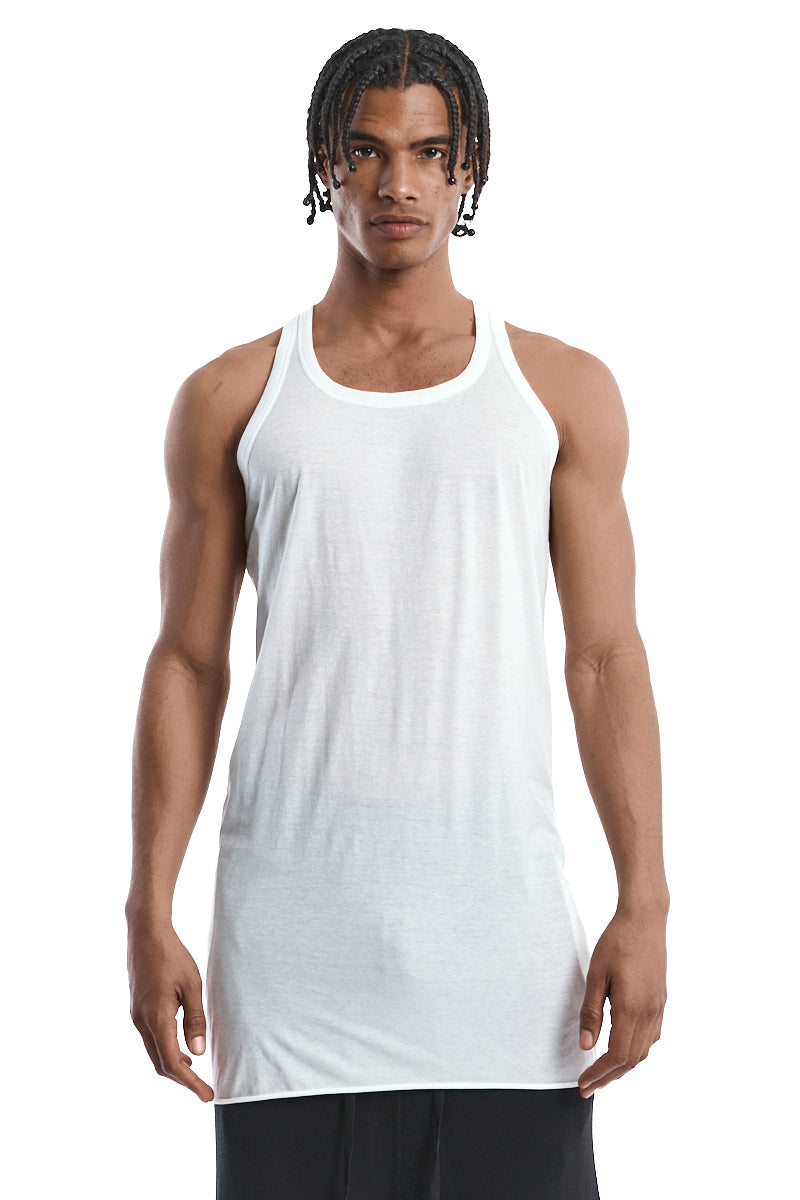 Rick Owens DRKSHDW | Shop Online | Milk Loose Tank Top - Aleluya