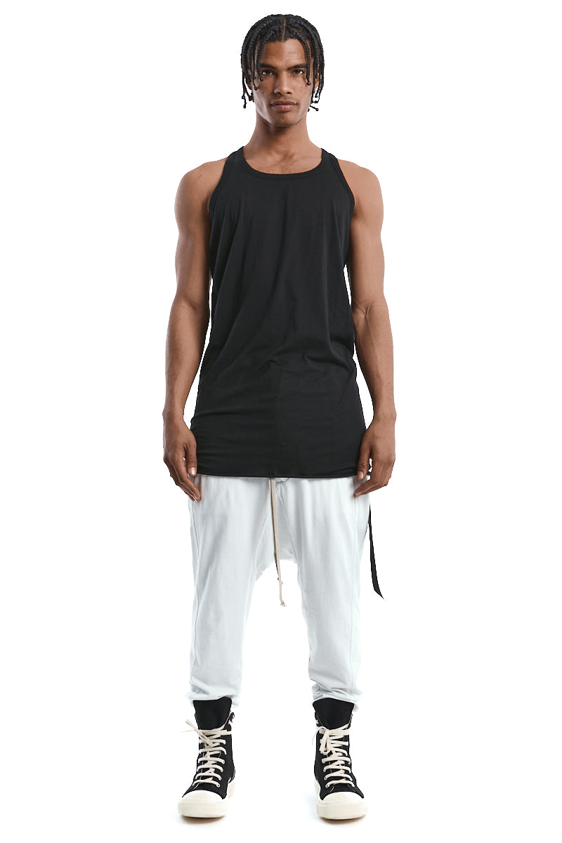 BLACK LOOSE TANK TOP