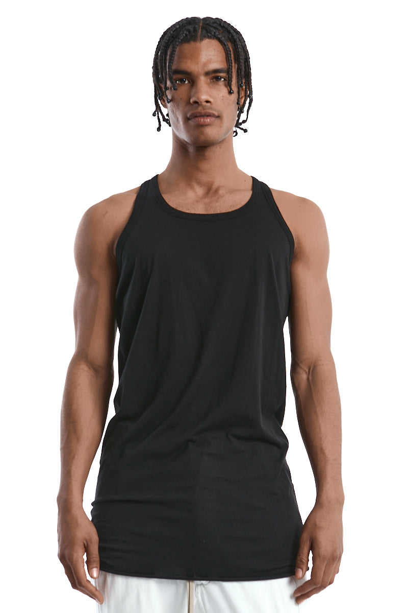 BLACK LOOSE TANK TOP