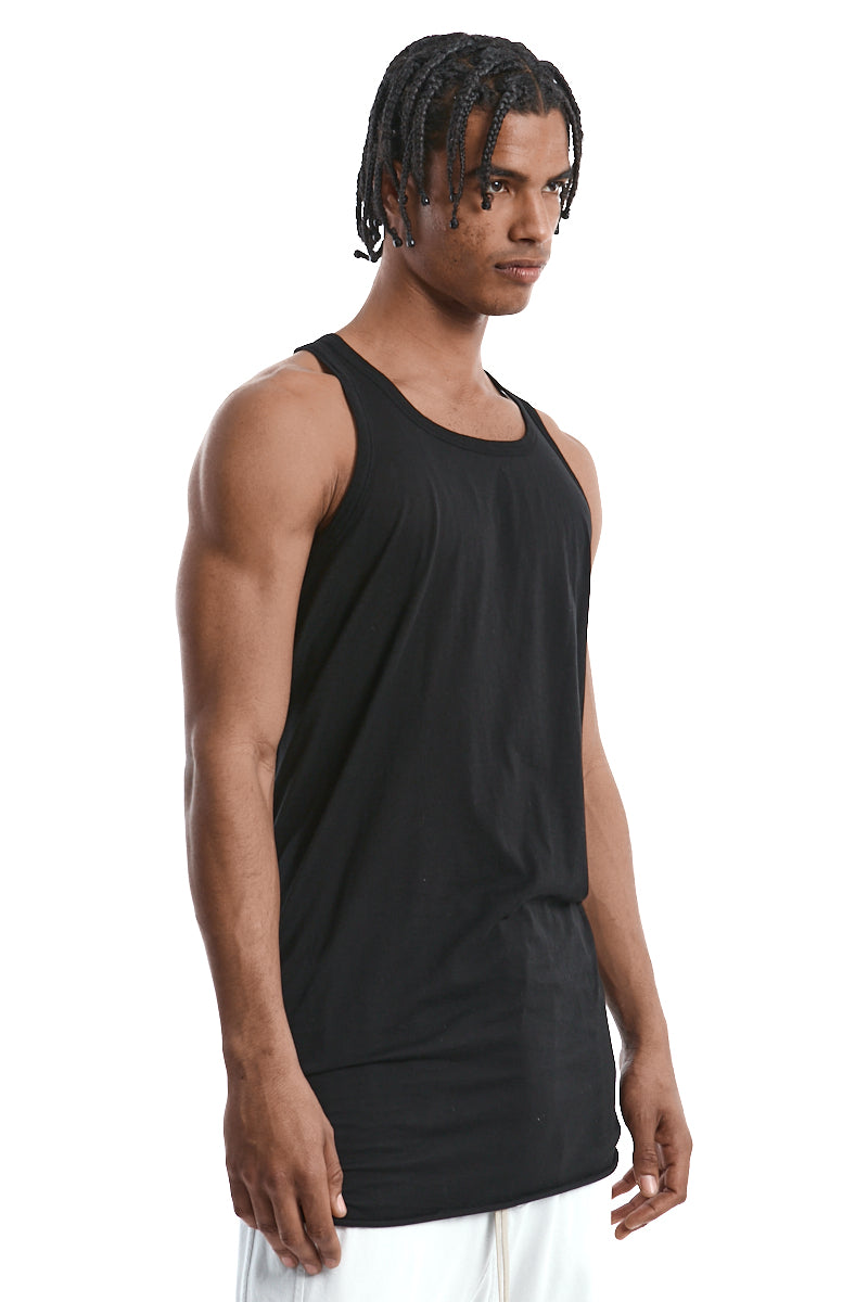BLACK LOOSE TANK TOP