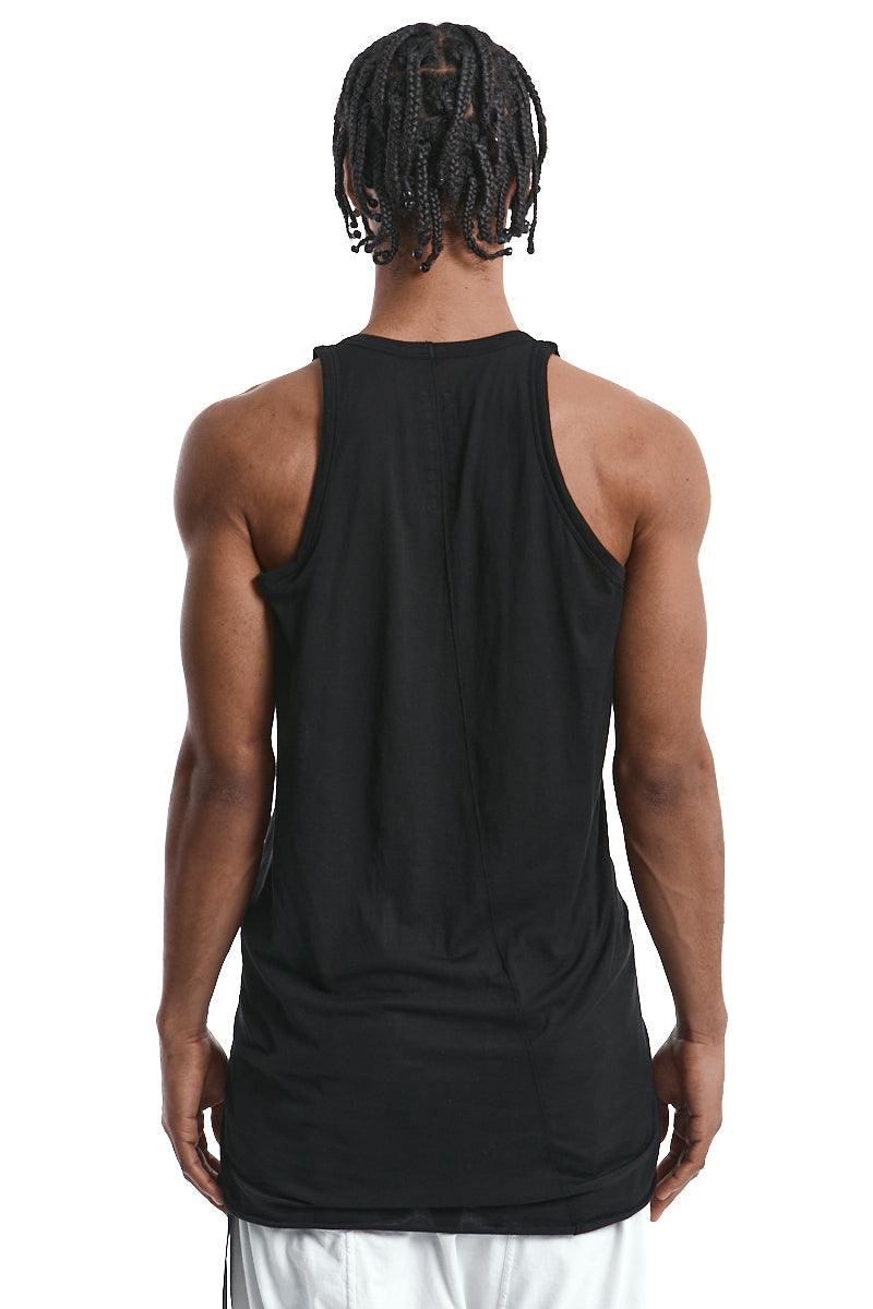 BLACK LOOSE TANK TOP