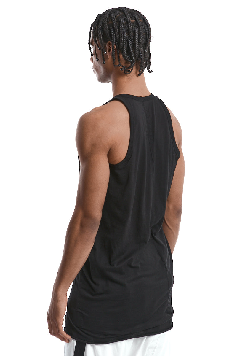 BLACK LOOSE TANK TOP
