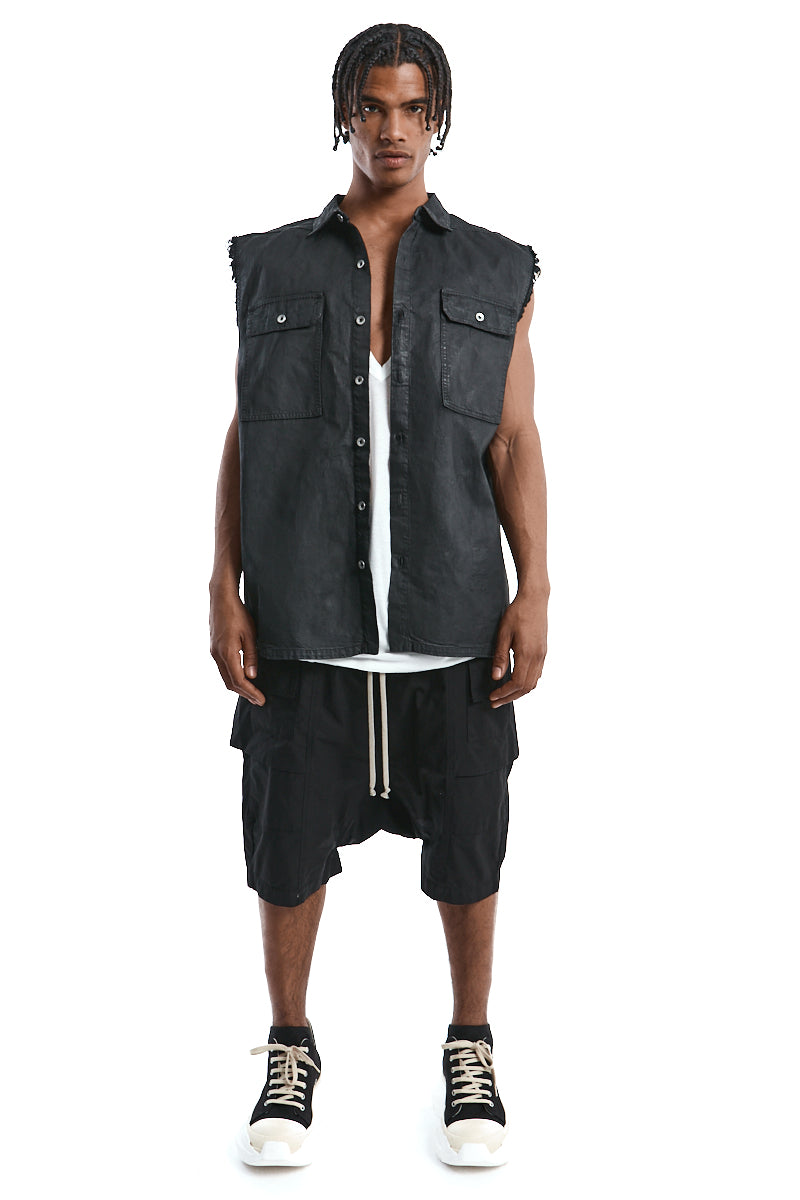 BLACK JUMBO OUTER-SHIRT