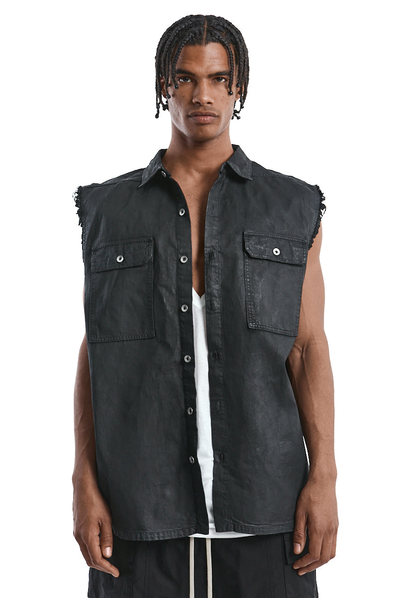 BLACK JUMBO OUTER-SHIRT