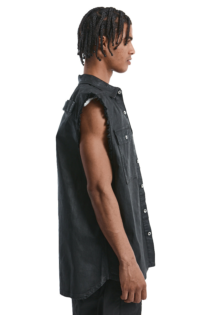 BLACK JUMBO OUTER-SHIRT