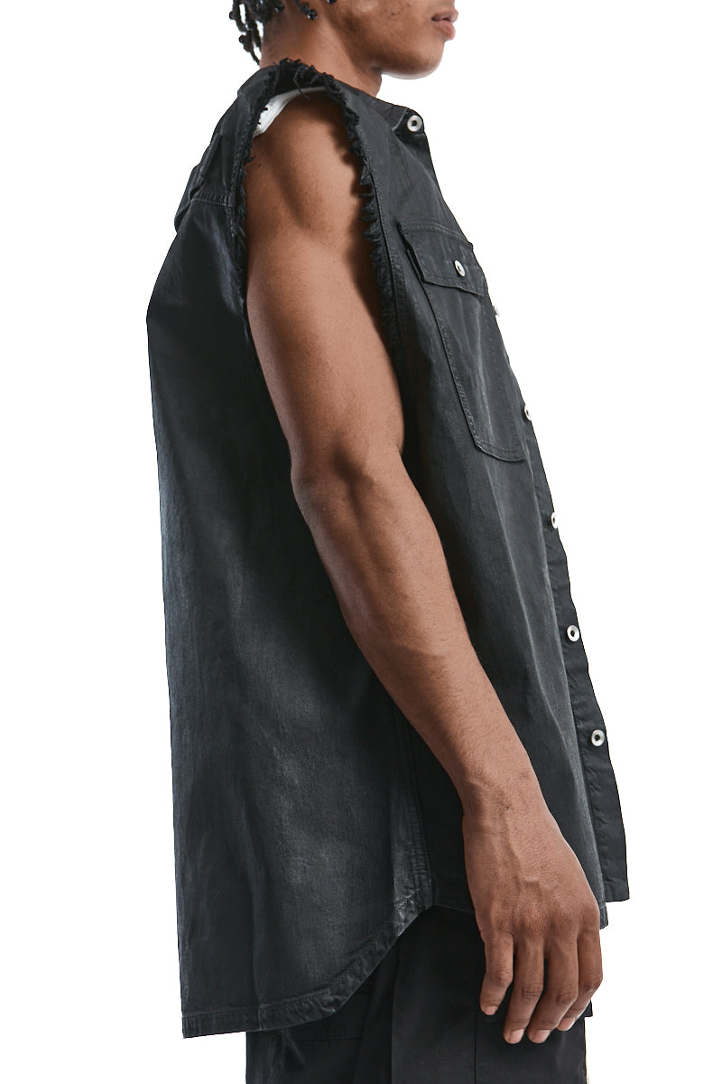 BLACK JUMBO OUTER-SHIRT